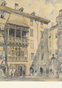 Alt Rudolph von; The "Goldene Dachl" in Innsbruck