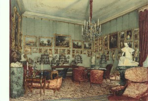 Alt Rudolph von; Interieur in the Palais Windisch Graetz , 1848