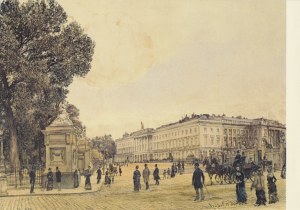 Alt Rudolph von; The Parc and the Royal Palace in Brussels , 1880
