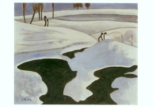 Amiet Cuno; Schneeschmelze , 1902