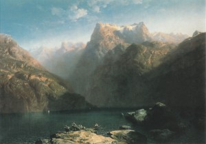 Calame Alexandre; Urnersee mit Urirotstock , 1855