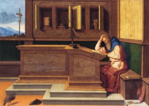 Catena Vincenzo; Der heilige Hieronymus im Studierzimmer , c. 1513-1515