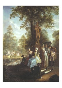 Chodowiecki Daniel; Gesellschaft im Tiergarten zu Berlin , 1780