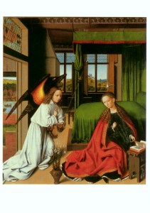 Christus Petrus; Annunciation (Detail of an Altar)