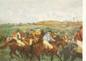 Degas Edgar; Herrenreiter vor dem Start