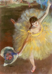 Degas Edgar; Abschluss der Arabeske oder grüssende Tänzerin