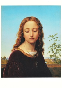Deger Ernst; Bildnis eines jungen Mädchens , 1835