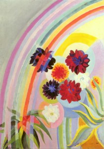 Delaunay Robert; Blumen mit Regenbogen , 1925