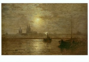 Douzette Louis (eigentlich Carl Ludwig Christoph); Köln bei Nacht , ca. 1871