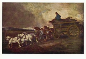 Géricault Théodore; Der Kohlenwagen