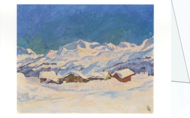 Giacometti Giovanni; Winterlandschaft bei Maloja , 1927