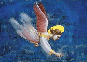 Giotto di Bondone; Der Traum des Joachim (Ausschnitt) , ca. 1303/05