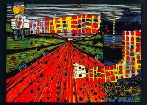 Hundertwasser Friedensreich; The Road to Socialism - 1982