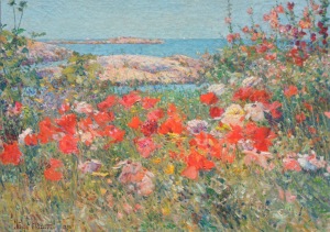 Hassam Childe; Celia Thaxter's Garten, Isles of Shoals, Maine , 1890