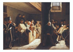 Heine Wilhelm Joseph; Gottesdienst in der Zuchthauskirche , 1837