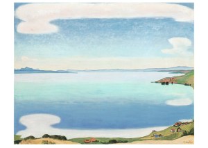 Hodler Ferdinand; Blick auf den Genfersee von Chexbres , 1905