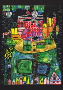 Hundertwasser Friedensreich; König der Antipoden - Antipode King , 1991
