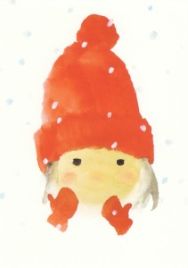 Iwasaki Chihiro; In Red Woolen Cap , 1972
