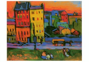 Kandinsky Wassily; Häuser in München , um 1908