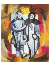 Kippenberger Martin; Zwei proletarische Erfinderinnen auf dem Weg zum Erfinderkongress , 1984