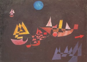 Klee Paul; Abfahrt der Schiffe , 1927