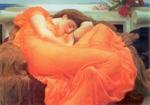 Leighton Frederic; Flaming June (Detail) , ca. 1895