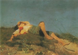 Lenbach Franz von; Hirtenknabe , 1860