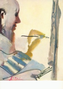 Picasso Pablo; Der Maler bei der Arbeit
