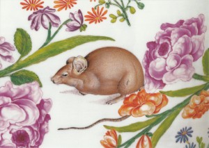 Paquier Manufaktur du; Oval Terrine with Mouse and Lizard (Detail) , 1735 / 40