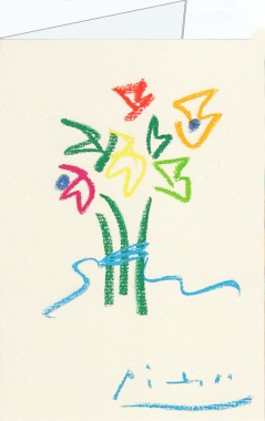 Picasso Pablo; Blumenstrauss , 1961