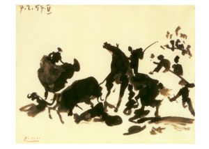 Picasso Pablo; Corrida , 7.2.1957 , V