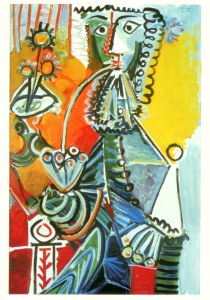 Picasso Pablo; Edelmann mit Pfeife , 1968