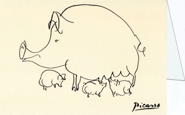 Picasso Pablo; Das Schwein , 1952