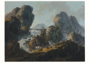 Pillement Jean-Baptiste; Gebirgslandschaft mit Hirten , 1780