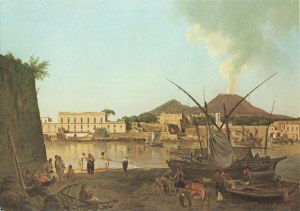 Rebell Josef; The Port of Portici near Naples . 1819