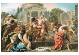Ricci Sebastiano; The Rape of the Sabines , c. 1700