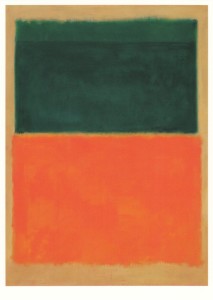 Rothko Mark; Grün und Mandarinfarben auf Rot , 1956
