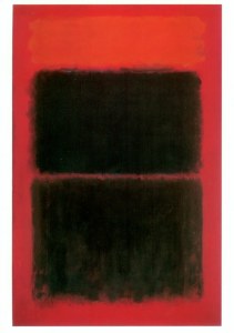 Rothko Mark; Helles Rot auf Schwarz , 1957