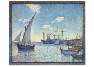 Rysselberghe Theo van; Hafen von Cette (heute Sète), Fischerboote , 1892