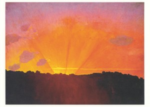 Vallotton Felix; Sonnenuntergang, orangefarbener Himmel , 1910