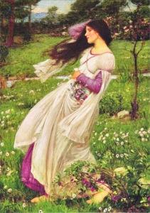 Waterhouse John William; Windflowers , 1902