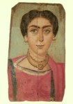 Aegyptisch ; Mumienportrait (Wachsmalerei auf Holz)