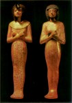 Aegyptisch ; Zwei Uschebti-Statuetten - um 1340 v. Chr.