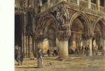 Alt Rudolph von; Blick auf den Dogenpalast in Venedig , 1867