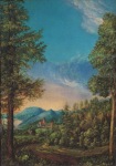 Altdorfer Albrecht ; Donaulandschaft mit Schloss Wörth , ca. 1520-30