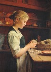 Anker Albert; Die kleine Kartoffelschälerin , 1886