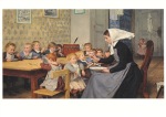 Anker Albert; Die Kinderkrippe , 1890