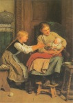 Anker Albert; The First Smile , 1885