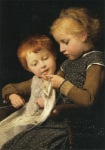 Anker Albert; The little Knitters, 1892