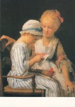 Anker Albert; The Knitters , 1875